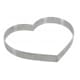 Stainless Steel Perforated Tart Ring - Heart - Ø 12cm - De Buyer