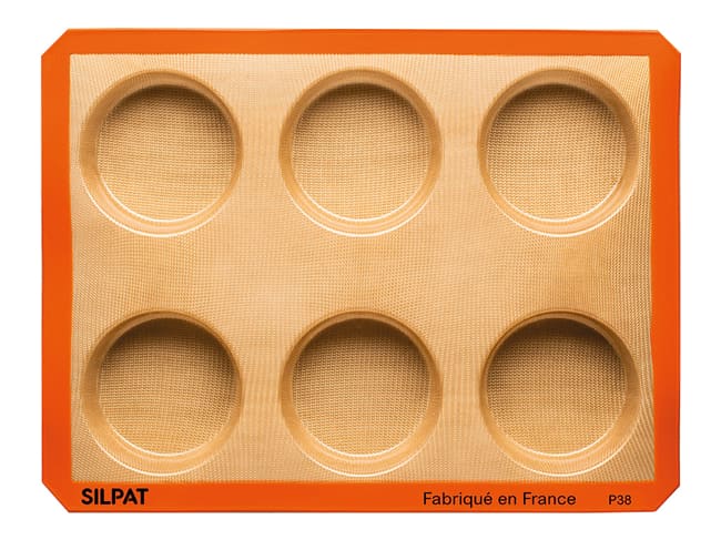 Silpat silicone Mould - 6 Rounds - 6 cavities - 40 x 30cm - Demarle