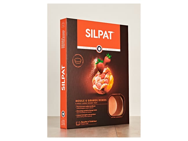 Silpat silicone Mould - 6 Rounds - 6 cavities - 40 x 30cm - Demarle