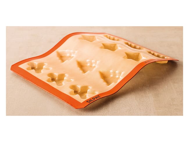 Flexible Silicone Christmas Mould - 12 cavities - 40 x 30cm - Demarle