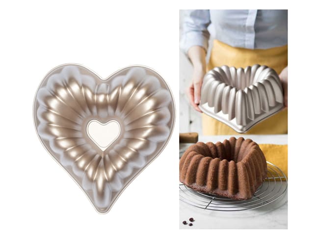 Beatrice Heart-Shaped Mould - 28 x 27 x H 10cm - Decora