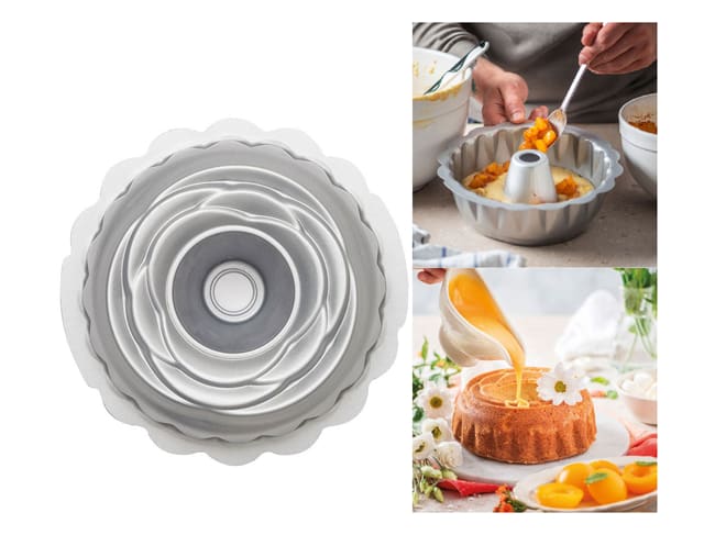 Rose Savarin Mould - Ø 20 x H 8cm - Decora