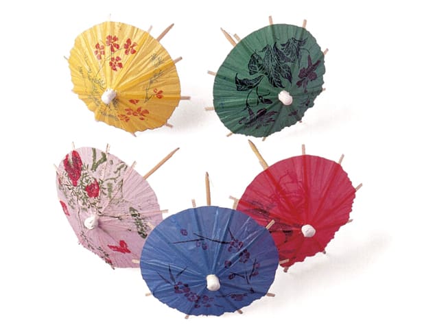 Parasol Decorative Wooden Picks - Matfer