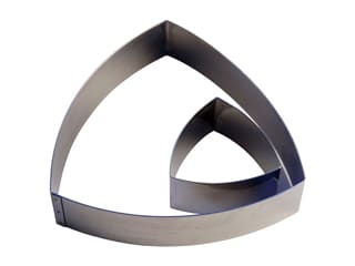 Stainless Steel Ring - Curved Triangle