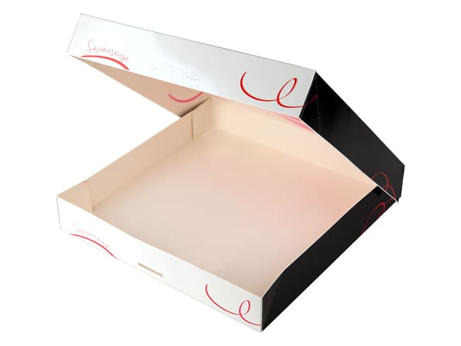 Savoureuse Square Tart Box - height 5cm - 16 x 16cm (x 50)
