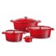 Cast Iron Red Oval Casserole - 31,7 x 24cm - Hendi