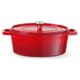 Cast Iron Red Oval Casserole - 36,5 x 29cm - Hendi