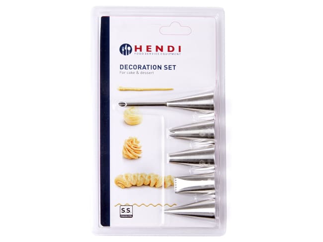 Set of 5 Decorating Nozzles - Hendi