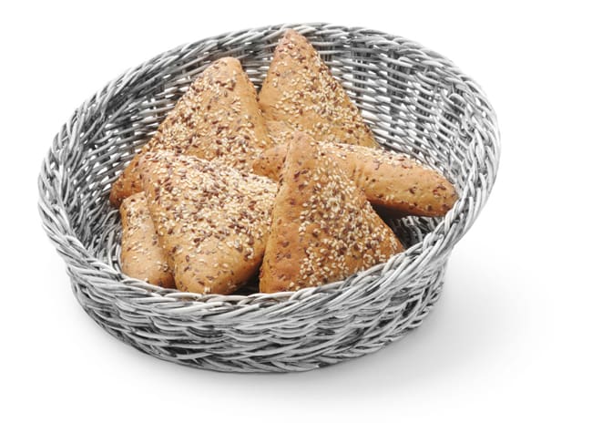 Gray bread Basket - tilted pan - Ø 31 cm