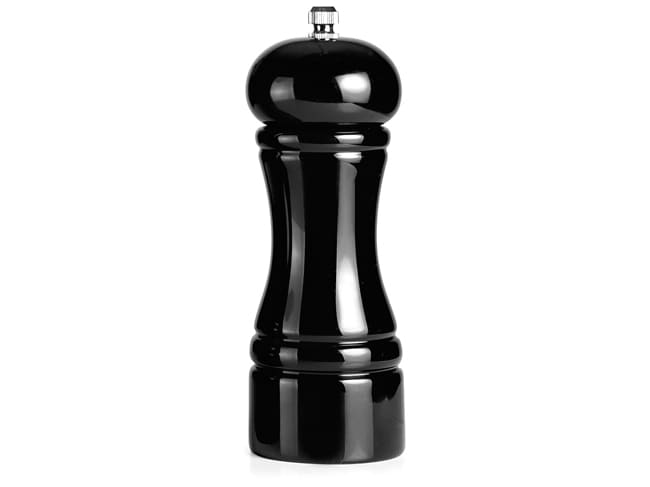 Black Pepper Mill - Lacquered Wood - Height 16cm - Ibili