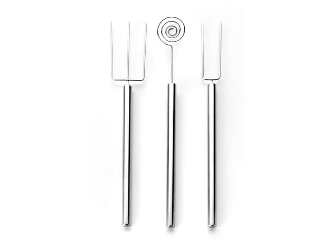 Stainless Steel Chocolate Dipping Tools - Set of 3 - Ibili