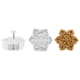 Pusher cookie cutter (x 3) - Snowflake shape - Ibili