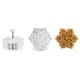 Pusher cookie cutter (x 3) - Snowflake shape - Ibili