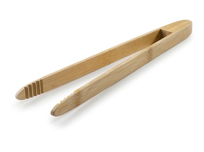 Magnetic Wooden Toast Tongs - 28cm - Ibili