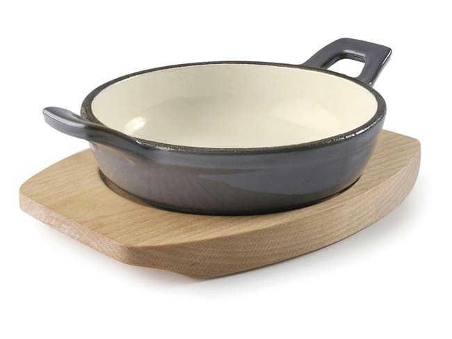 Grey Cast Iron Round Casserole Dish - Ø 18cm - Lacor