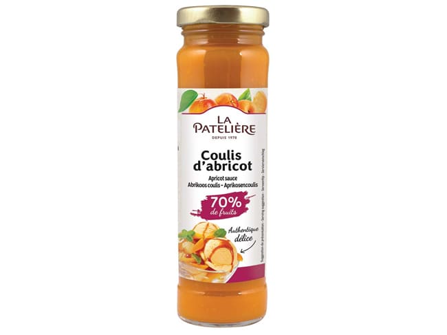 Natural apricot sauce - 165g - La Patelière