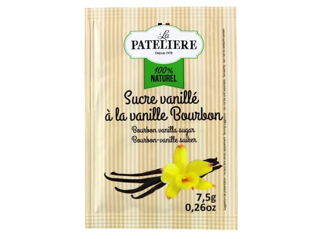 Bourbon Natural Vanilla Sugar - 10 x 7,5g - La Patelière