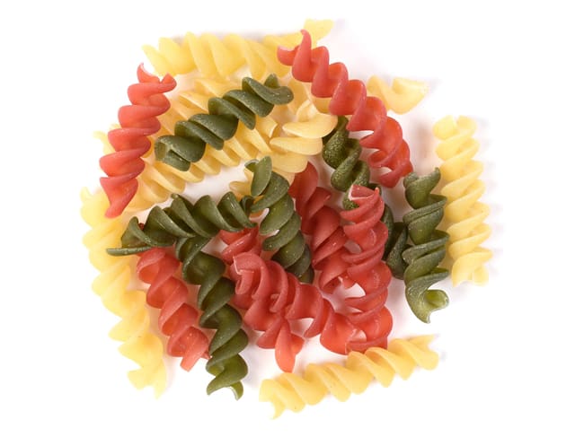 Tricolored Twists Pasta - Tomato, spinach, and beetroot - 250g - Les Belles D'Antan