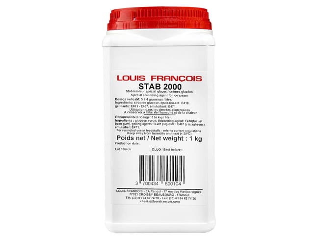 Stab 2000 Ice Cream Stabilizer - 1kg - Louis François