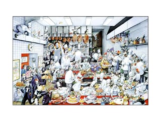'The Kitchen' Poster by Roger Blachon