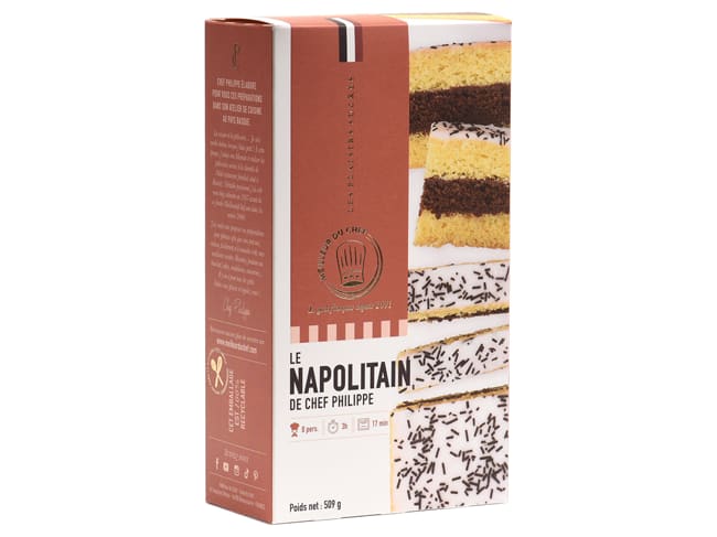 Napolitain Layer Cake Mix - by Chef Philippe - 509g - Meilleur du Chef