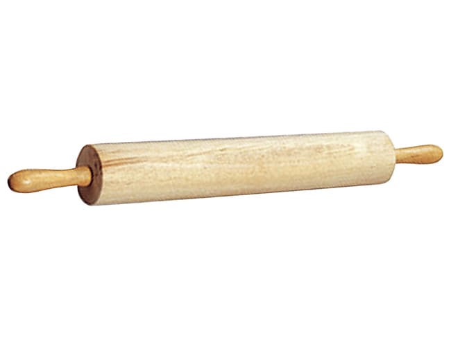 Beechwood Rolling Pin - Rotating handles - Ø 7.7cm x length 67cm