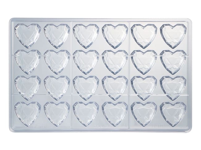 Diamond Heart Chocolate Mould - 27,5 x 17,5cm