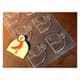 Plastic Mould for Decorated Yule Log Tips - 6 Snowman Shapes