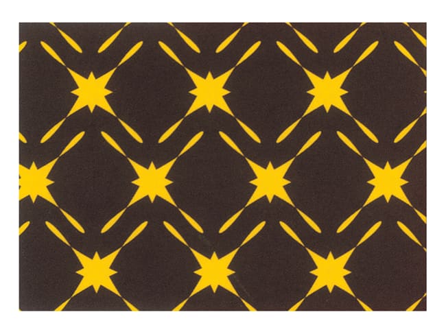 Chocolate Transfer Sheet - Yellow Stars (x 10) - Mallard Ferrière