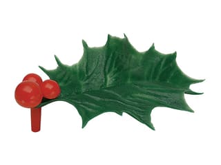 Green simple Holly Leaf Cake Topper Decorations (x 144)