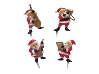 Assorted Musician Santa Claus Decorations (x 72)