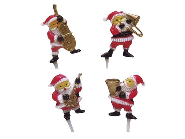 Assorted Musician Santa Claus Decorations (x 72) - Mallard Ferrière