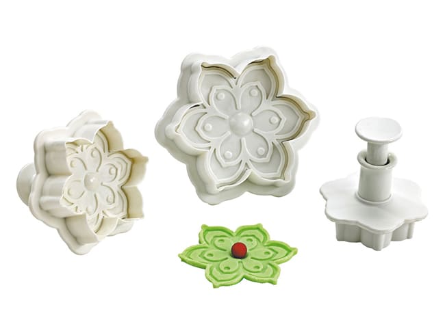 Set of 3 Plunger Cutters - Flower - Mallard Ferrière