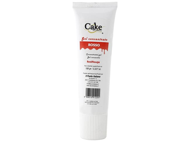 Food Colouring Gel - Fat Soluble - Red 100g - Cake Décoration