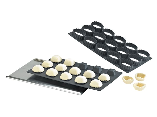 Kali Tartlet Shell Mould - 15 Plain Round Tartlets - Mallard Ferrière