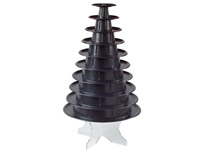 Black Macaron Pyramid Stand - Mallard Ferrière