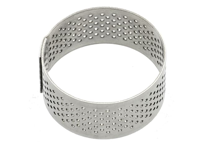 Mini perforated round tart ring - Ø 3,5 x ht 2cm - Mallard Ferrière