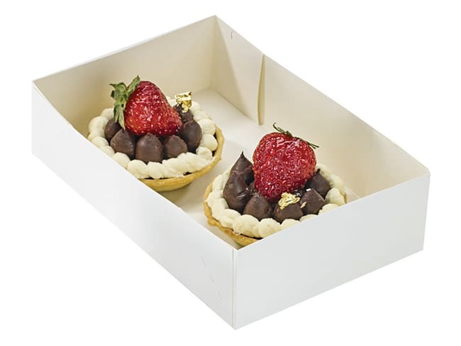 Petit Four Cake Boxes - pack of 100 - 14 x 10cm - Mallard Ferrière