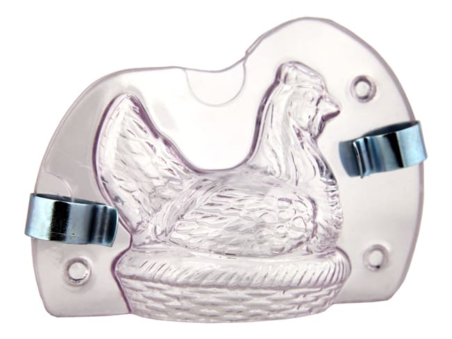 Broody Hen Chocolate Mould - Length 8cm