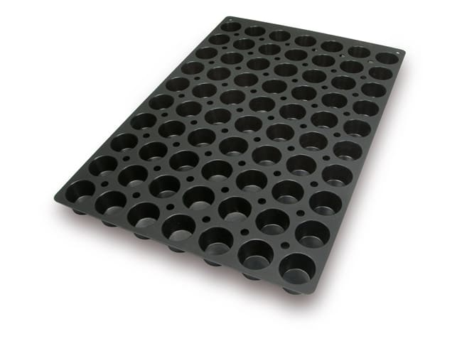 Professional Silicone Mould - 70 Mini Muffins - 60 x 40cm - Mallard Ferrière