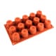 Flexible Silicone Mould - 15 Cannelés Ø 4,5cm - 30 x 17,5cm - Silikomart