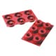 Flexible Silicone Mould - 6 Doughnuts Ø 7,5cm - 30 x 17,5cm - Silikomart