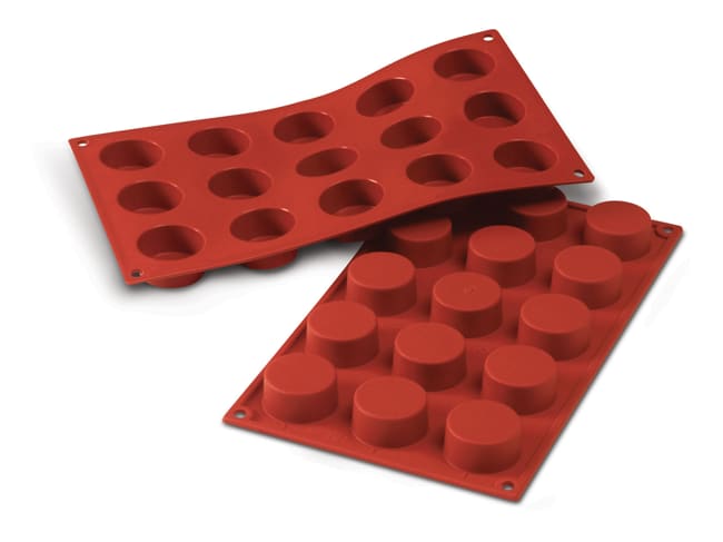 Flexible Silicone Mould - 12 Round Petit Fours Ø 4cm - 30 x 17,5cm - Silikomart