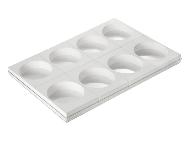 Torta Flex Silicone Mould - 8 Discs - Ø 13.5cm - Silikomart