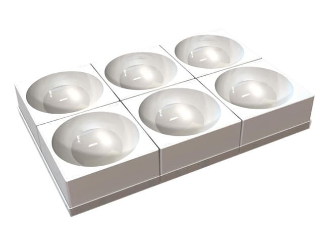 Torta Flex Silicone Mould - 6 Half-Spheres Ø 18cm - 60 x 40 cm - Silikomart