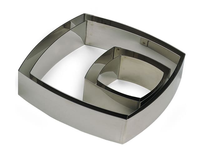 Stainless Steel Curved Square Ring - 18 x 18cm - Mallard Ferrière
