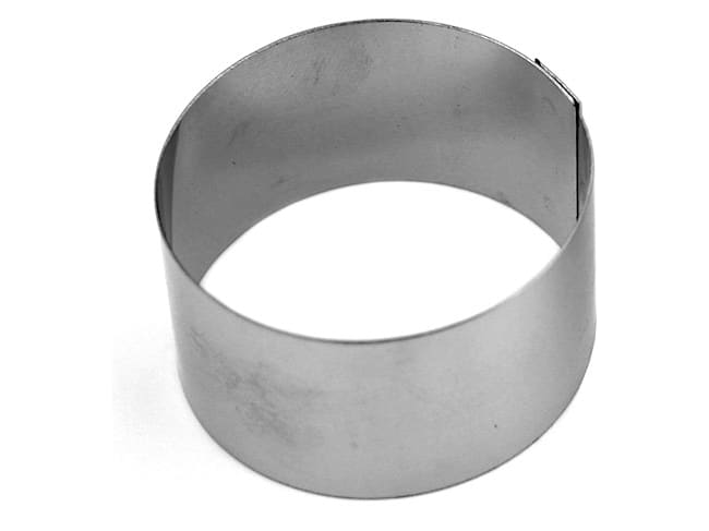 Stainless Steel Mousse Ring - Ø 7cm x ht 5cm - Mallard Ferrière