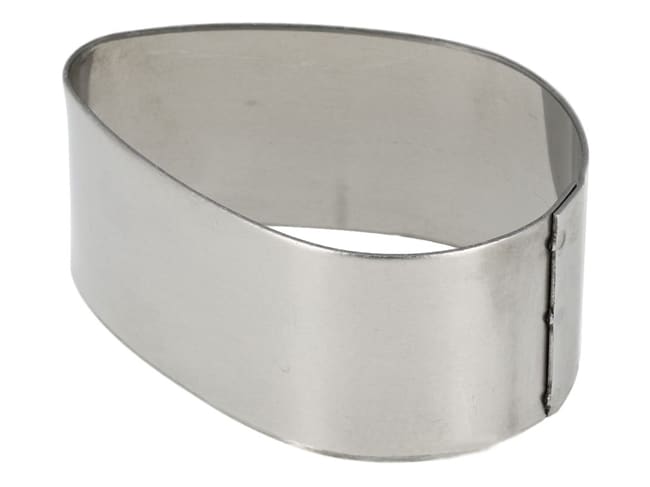 Stainless Steel Pastry Cutter - For almond-shaped ring - 7.8 x 5.2cm - Mallard Ferrière