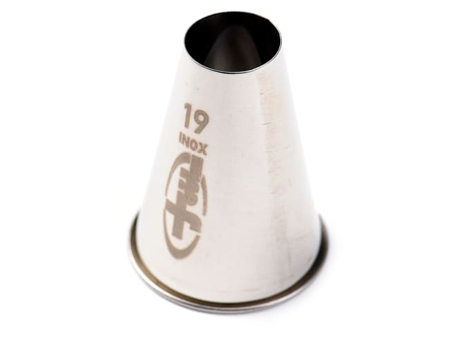 Stainless steel plain piping nozzle - Diameter 1.9cm - Mallard Ferrière