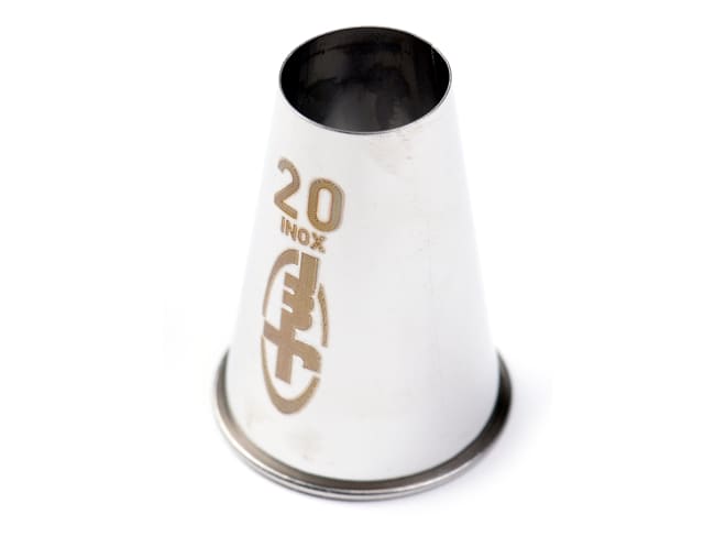 Stainless steel plain piping nozzle - Diameter 2cm - Mallard Ferrière